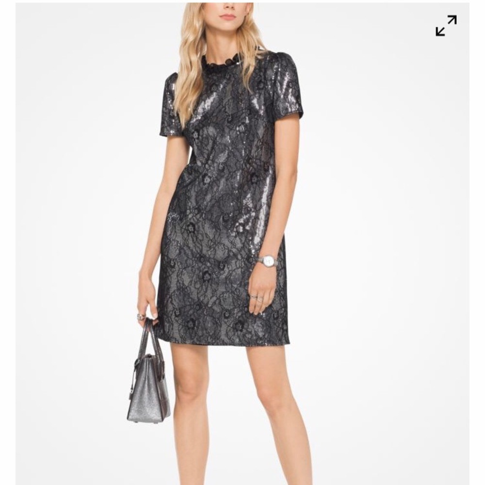 Michael Kors Sequined Lace Dress
